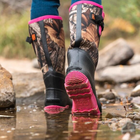 Women's Waterproof Rubber Mid Calf Rain Boots Garden Mud Work Size 7 - Picture 5 of 5